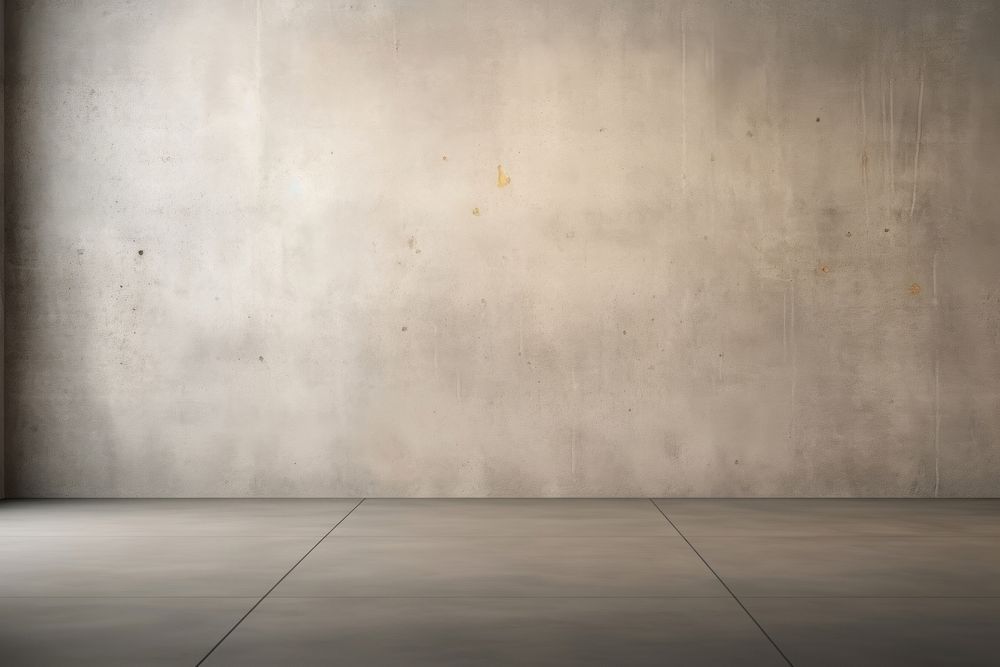 Concrete Wall Background with Floor Wide floor wall architecture. AI generated Image by rawpixel.