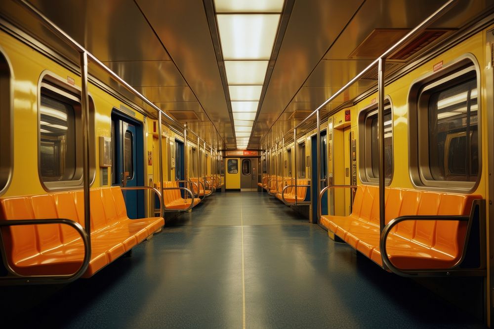 Subway subway vehicle train. AI generated Image by rawpixel.