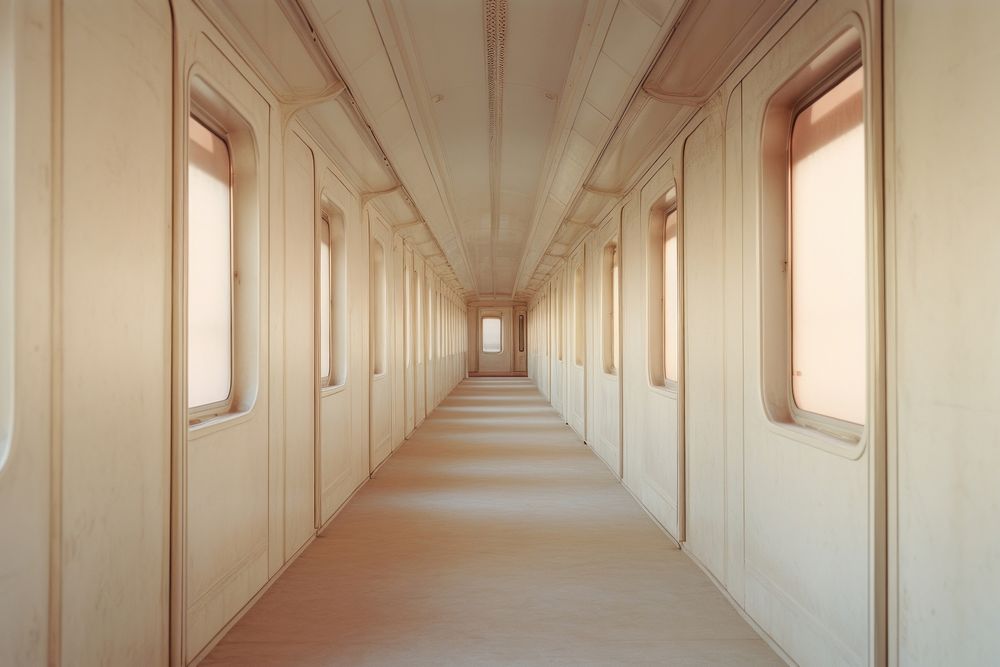 Train architecture building corridor. AI generated Image by rawpixel.