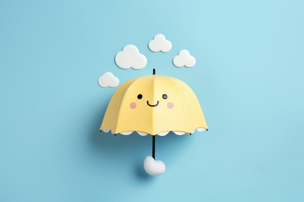Insurance umbrella cartoon lamp toy. AI generated Image by rawpixel.