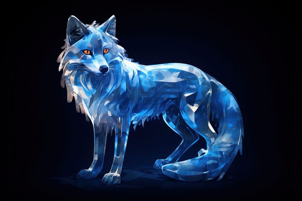 Fox animal mammal wolf. AI generated Image by rawpixel.