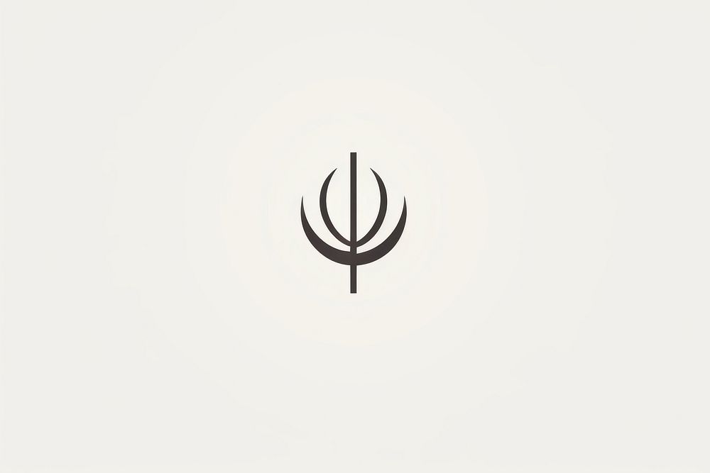 Coffee bean line logo weaponry. AI generated Image by rawpixel.