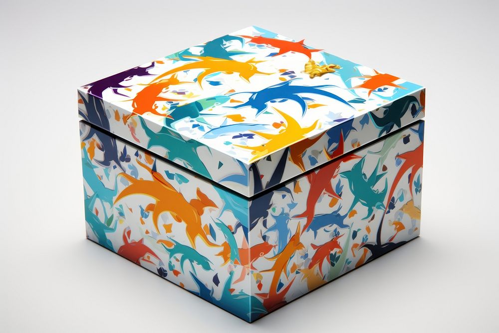 Gift box origami paper art. AI generated Image by rawpixel.