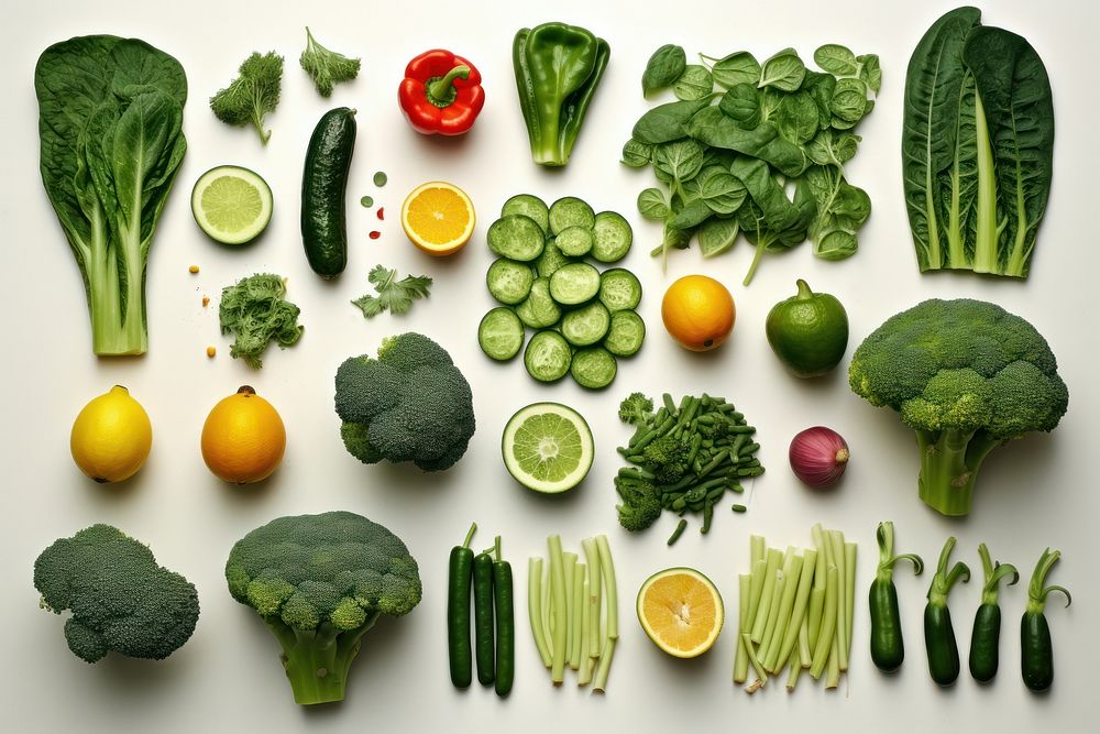Vegetables broccoli fruit food. AI generated Image by rawpixel.