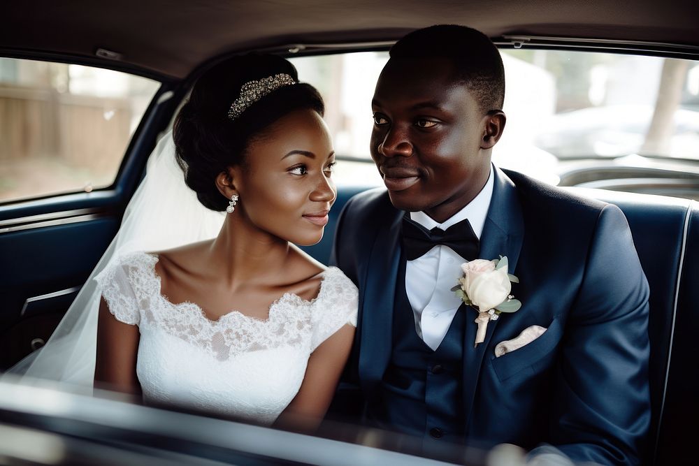 African wedding bride newlywed. AI generated Image by rawpixel.
