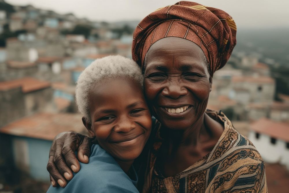 Mother portrait hugging smile. AI generated Image by rawpixel.