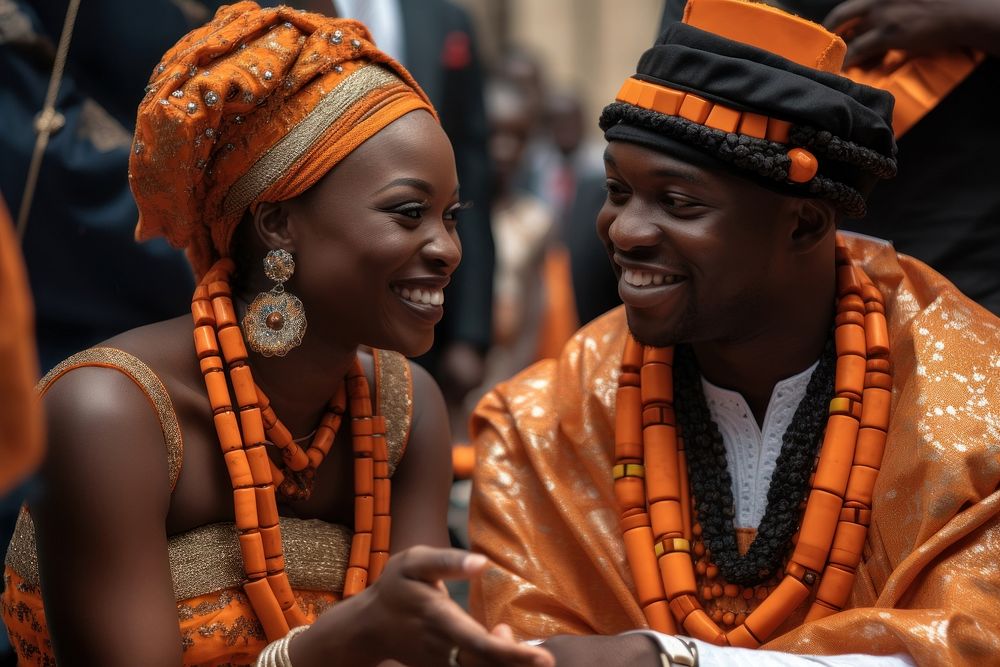 African ceremony wedding people. AI generated Image by rawpixel.