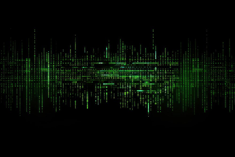 Green computer code backgrounds black black background. AI generated Image by rawpixel.