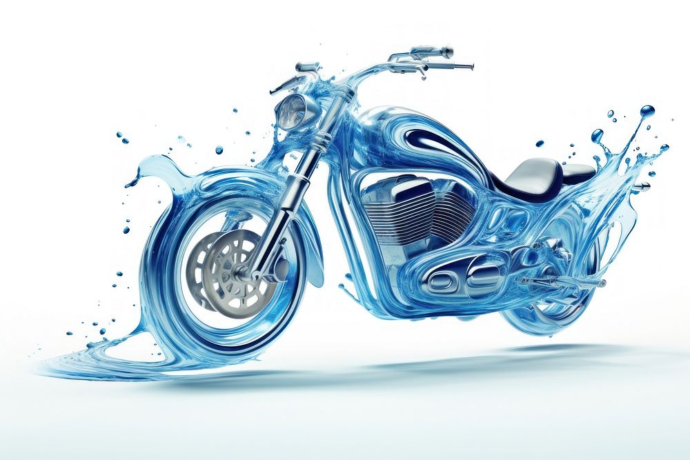 Motorcycle motorcycle vehicle white background. AI generated Image by rawpixel.