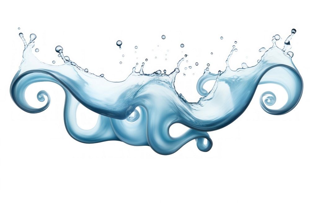 Octopus flowing pattern water. AI generated Image by rawpixel.
