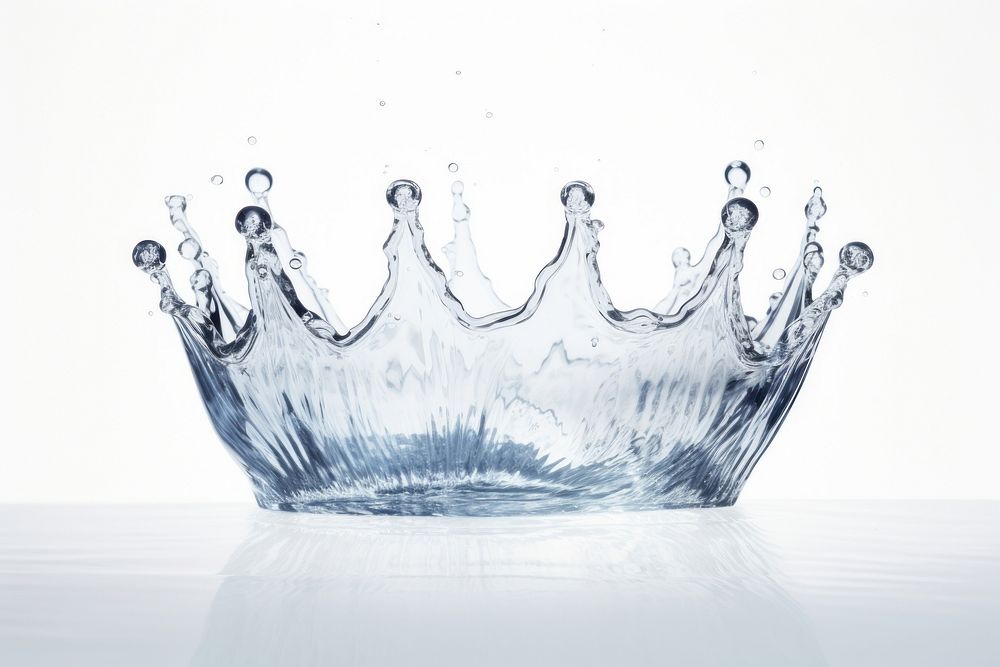 Crown crown glass water. AI generated Image by rawpixel.