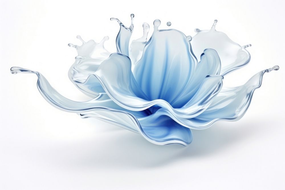 Flower flowing nature white. AI generated Image by rawpixel.