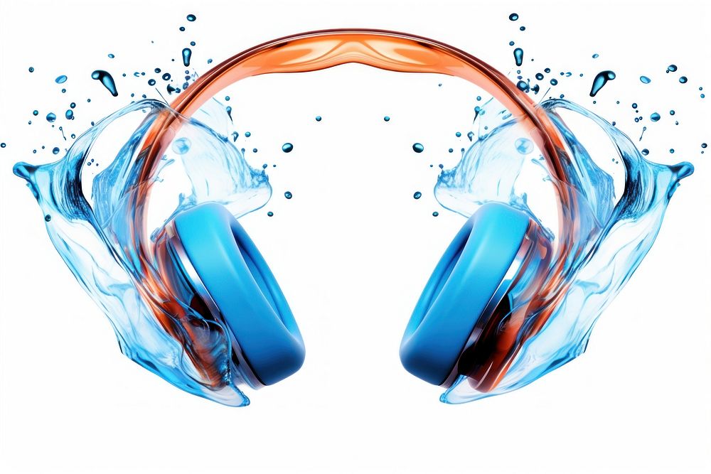 Headphones headphones headset water. AI generated Image by rawpixel.