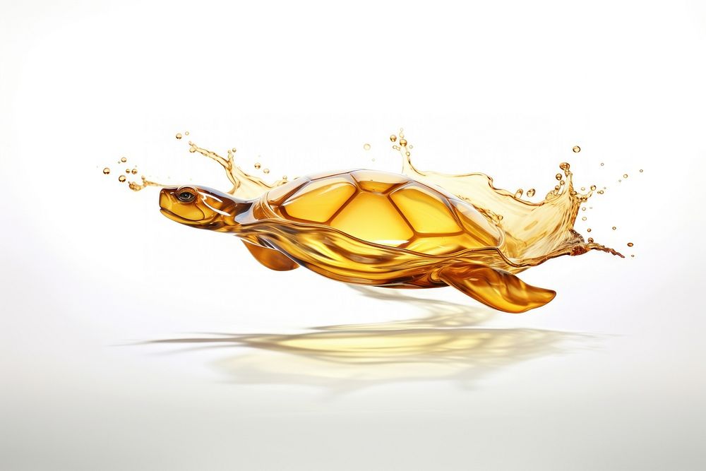 Turtle white background refreshment simplicity. AI generated Image by rawpixel.