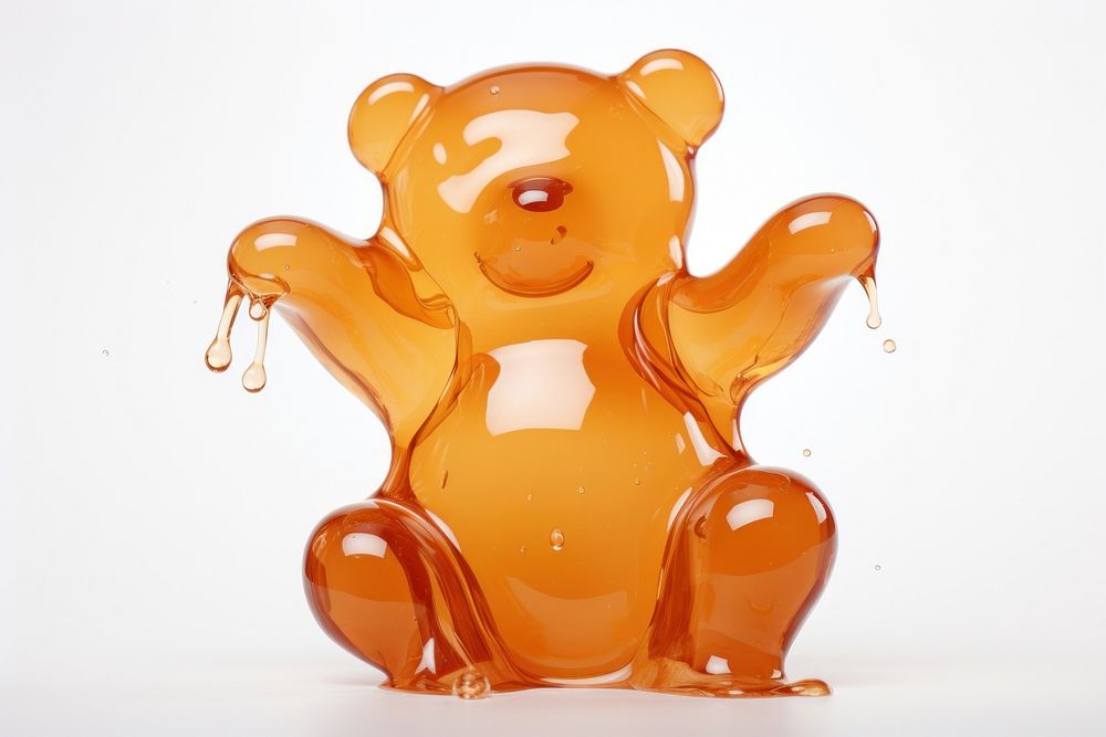Teddy bear white background representation confectionery. AI generated Image by rawpixel.