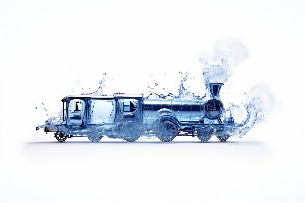 Train water vehicle train smoke. AI generated Image by rawpixel.