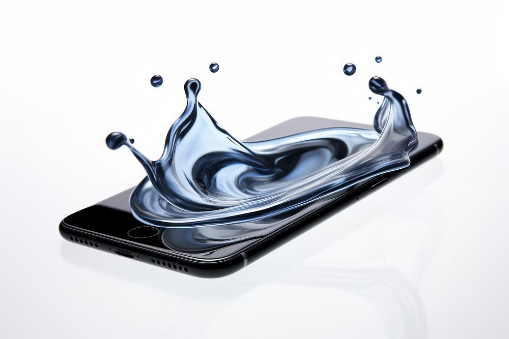 Phone phone water electronics. AI generated Image by rawpixel.