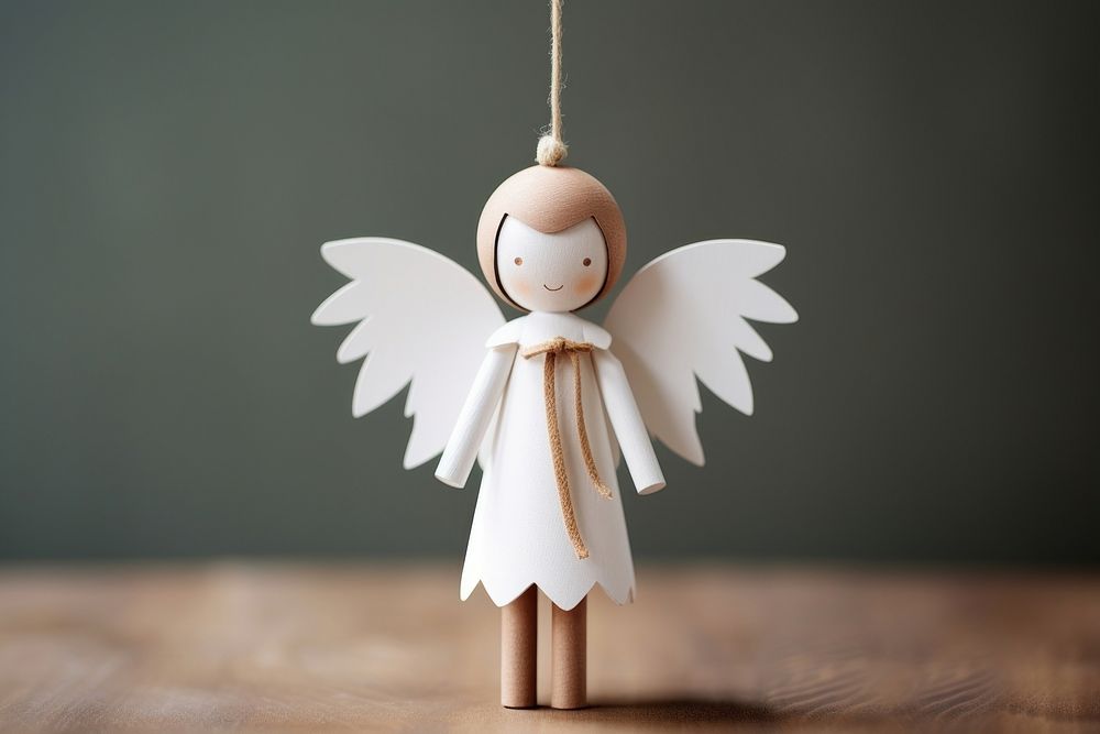 Angel decoration christmas art. AI generated Image by rawpixel.