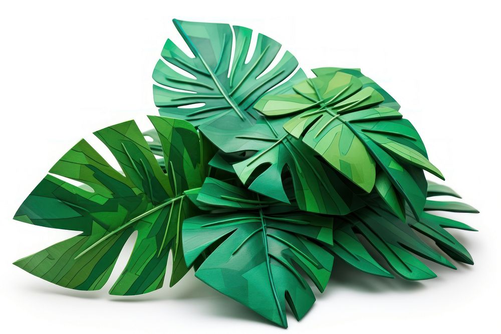 Palm leaves origami plant paper. AI generated Image by rawpixel.