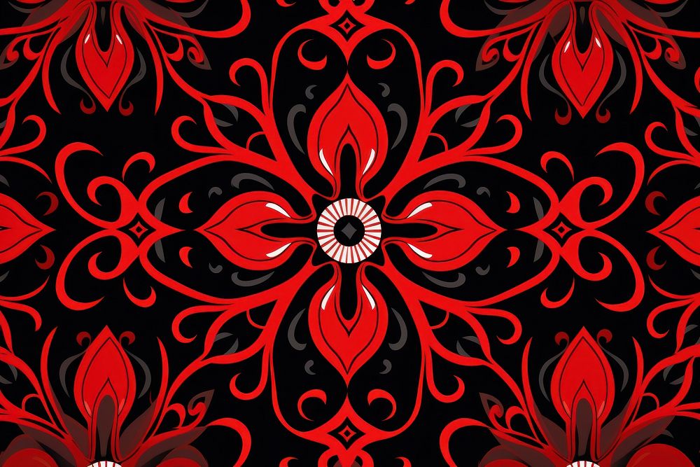 Indonesia culture pattern backgrounds black. AI generated Image by rawpixel.