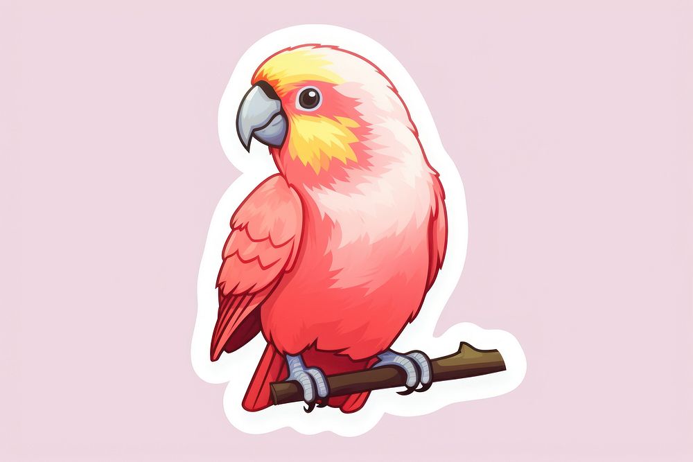 Pet bird parrot animal beak. AI generated Image by rawpixel.