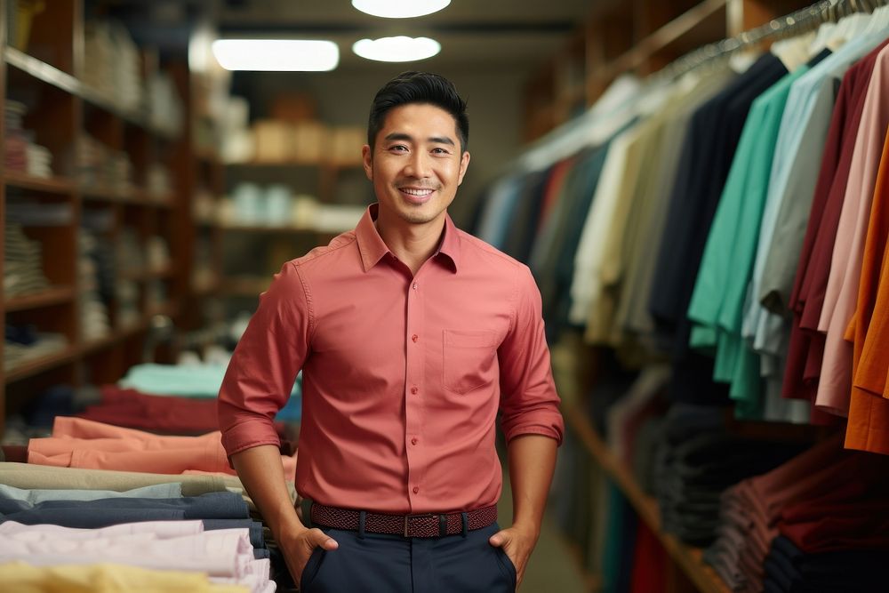 Clothes shop owner shirt smile adult. AI generated Image by rawpixel.
