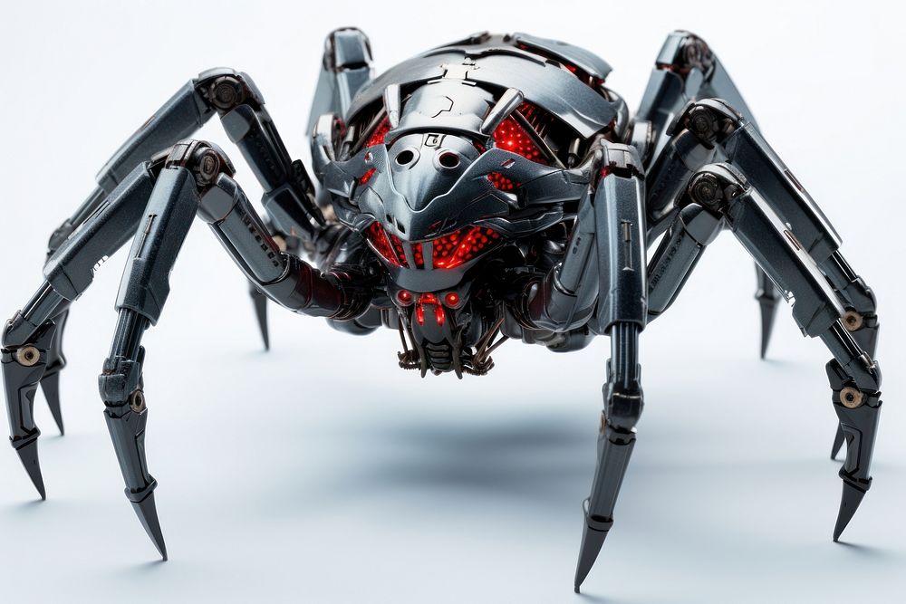 Cyborg spider arachnid animal transportation. AI generated Image by rawpixel.