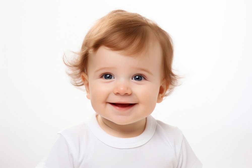 Smiling cute baby portrait smile photo. AI generated Image by rawpixel.