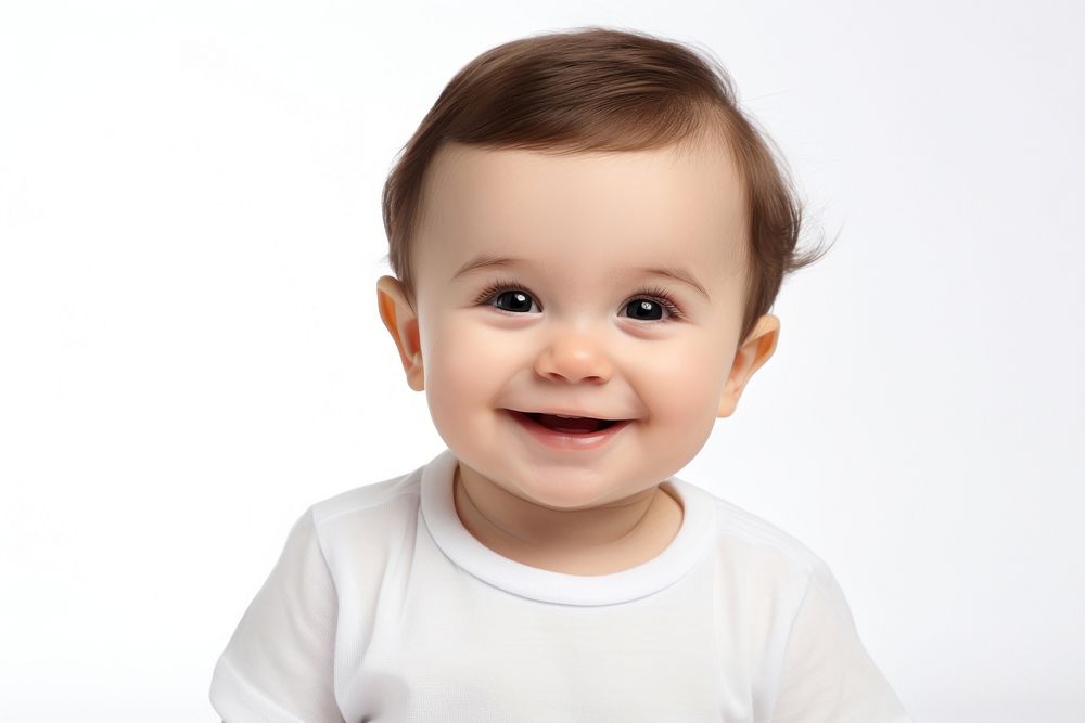 Smiling cute baby portrait smile photo. AI generated Image by rawpixel.