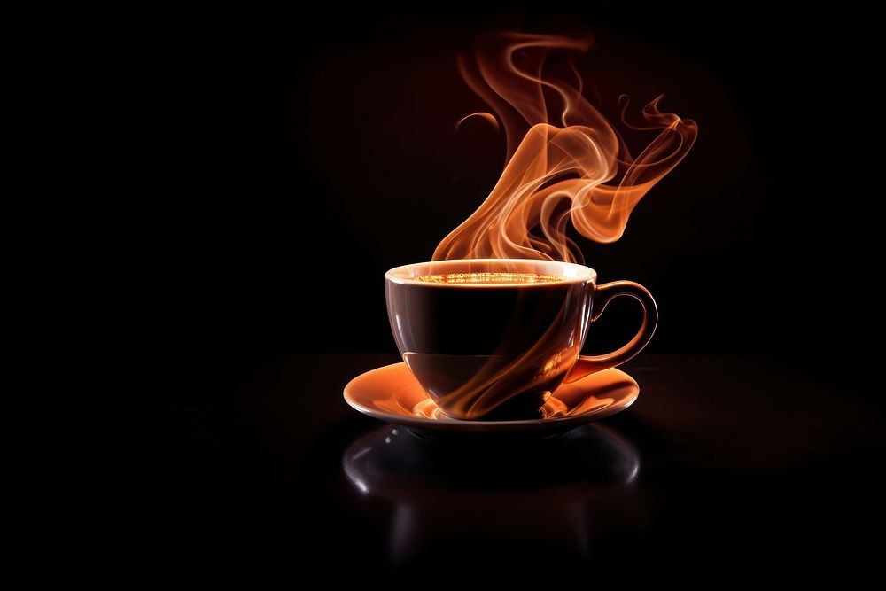 Coffee coffee burning drink. AI generated Image by rawpixel.
