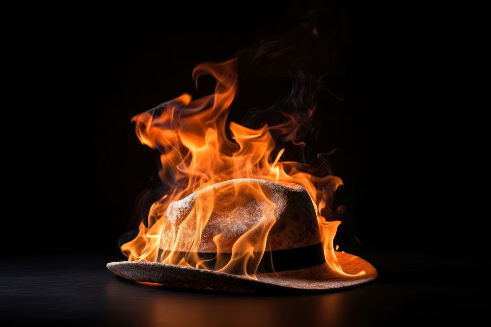 Hat fire bonfire burning. AI generated Image by rawpixel.