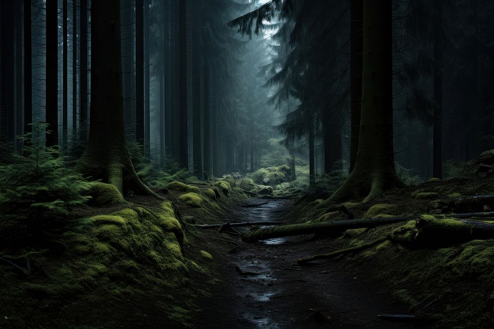 Germany forest woodland outdoors. AI generated Image by rawpixel.