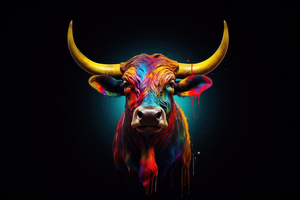Bull livestock portrait cattle. AI generated Image by rawpixel.