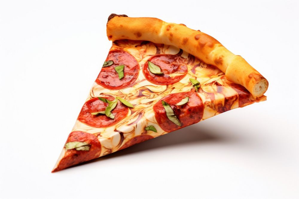 Pizza pizza food white background. AI generated Image by rawpixel.