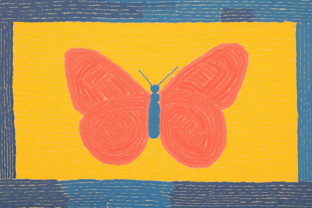 A butterfly backgrounds painting pattern. AI generated Image by rawpixel.