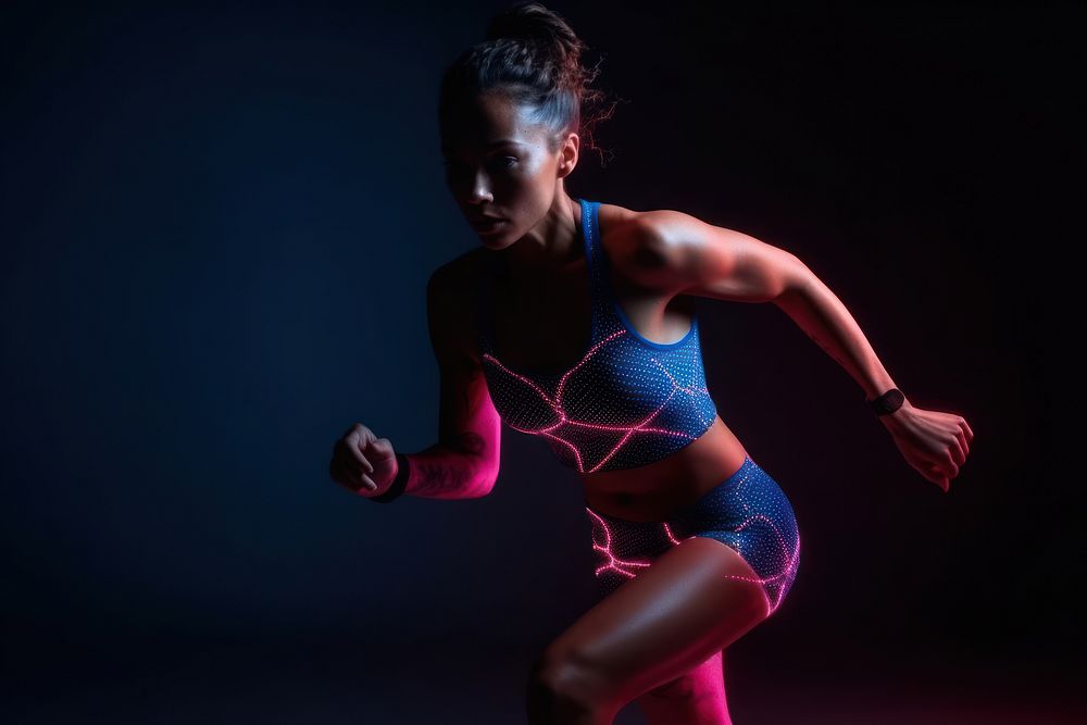 Female dancing athlete pink. AI generated Image by rawpixel.