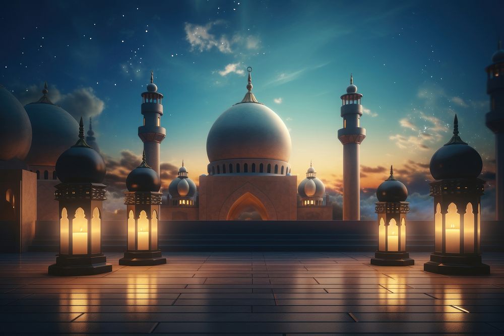Ramadan architecture building outdoors. AI generated Image by rawpixel.
