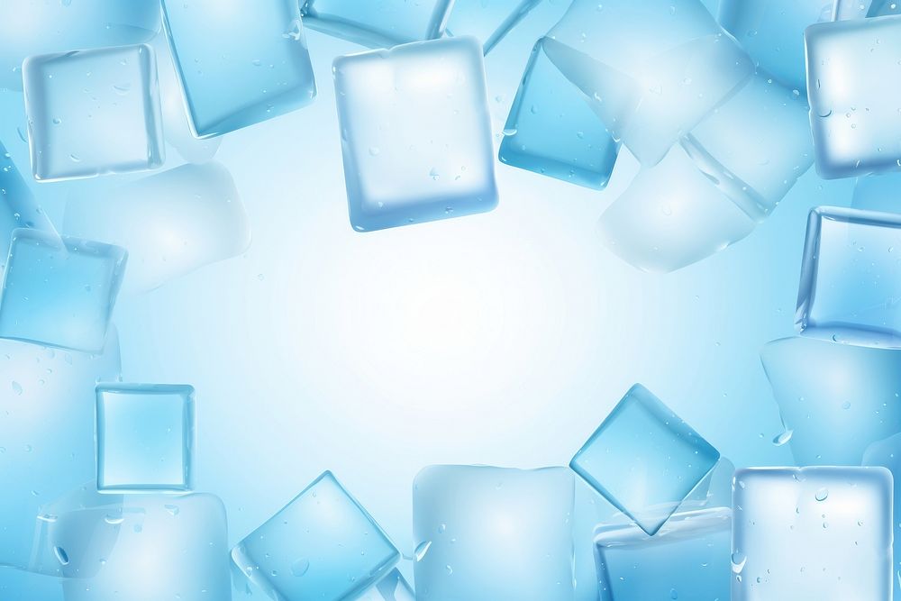 Ice cubes backgrounds frozen blue. AI generated Image by rawpixel.