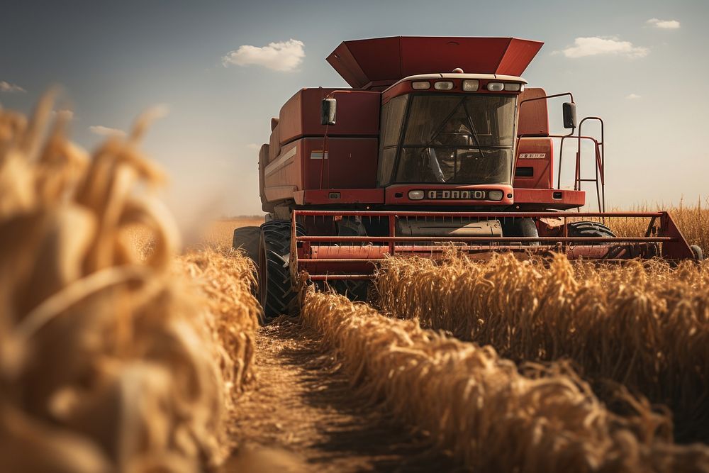 Harvest field agriculture outdoors. AI generated Image by rawpixel.