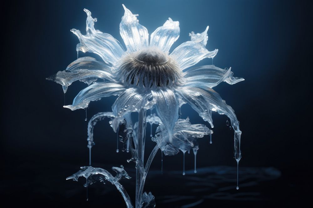 Sunflower ice nature plant. AI generated Image by rawpixel.