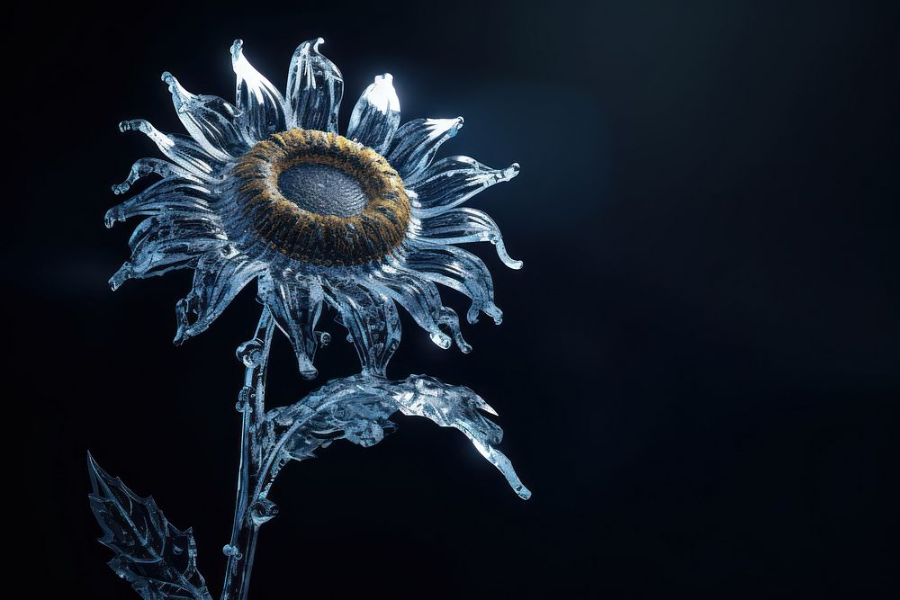 Sunflower sunflower ice outdoors. AI generated Image by rawpixel.