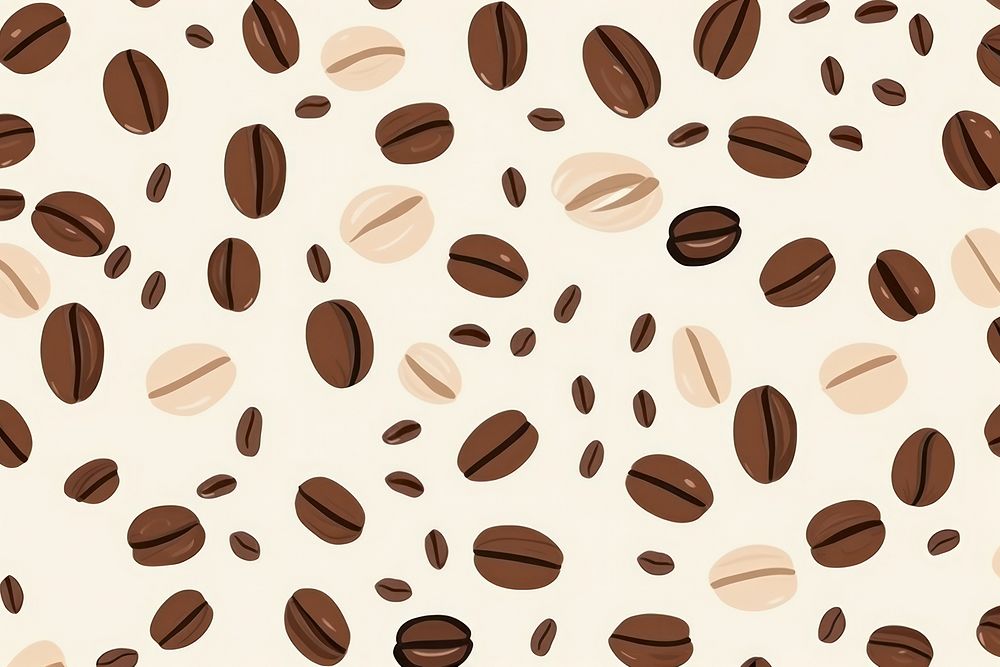 Coffee beans pattern refreshment backgrounds. AI generated Image by rawpixel.