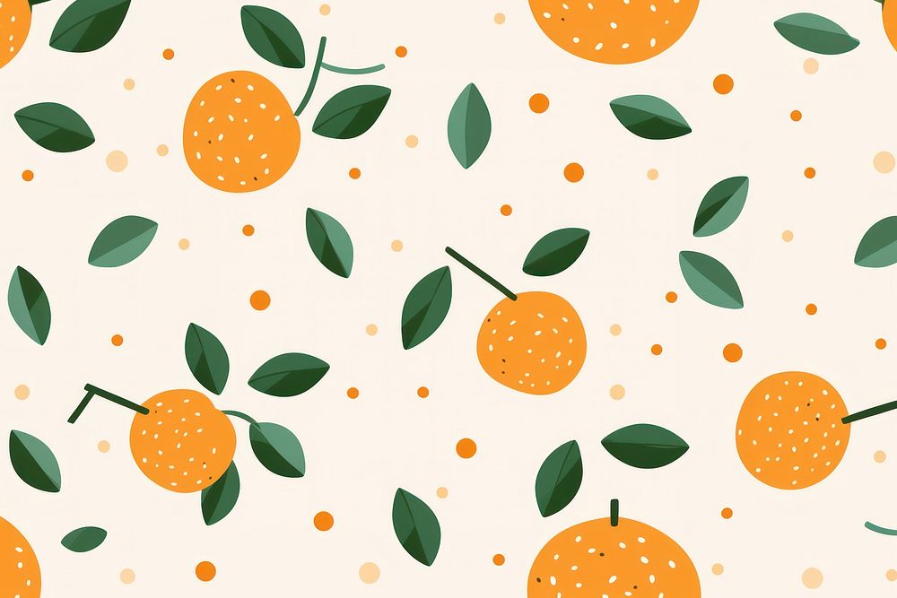 Orange fruit pattern plant food. AI generated Image by rawpixel.