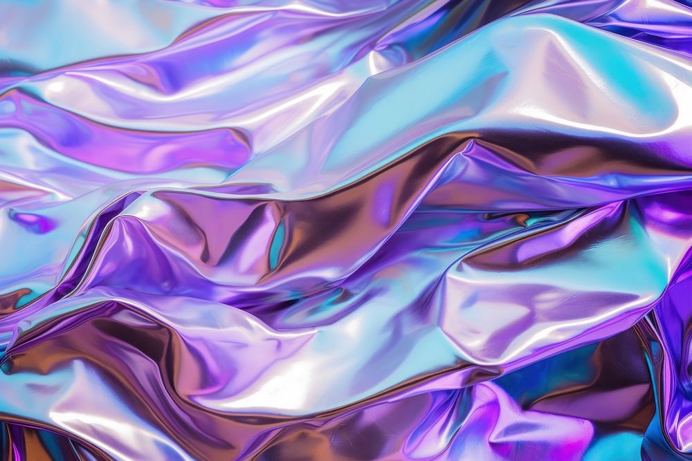 Crumpled holographic foil backgrounds pattern creativity. AI generated Image by rawpixel.