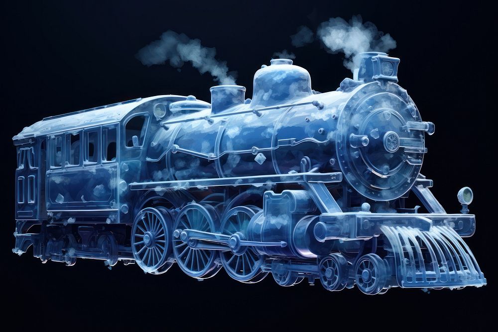 Train train locomotive vehicle. AI generated Image by rawpixel.