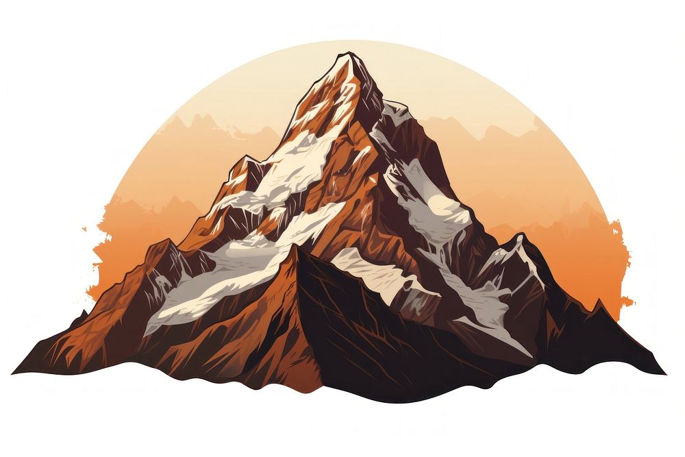 Mountain nature mountaineering stratovolcano. AI generated Image by rawpixel.