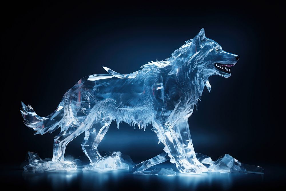 Wolf wolf animal mammal. AI generated Image by rawpixel.