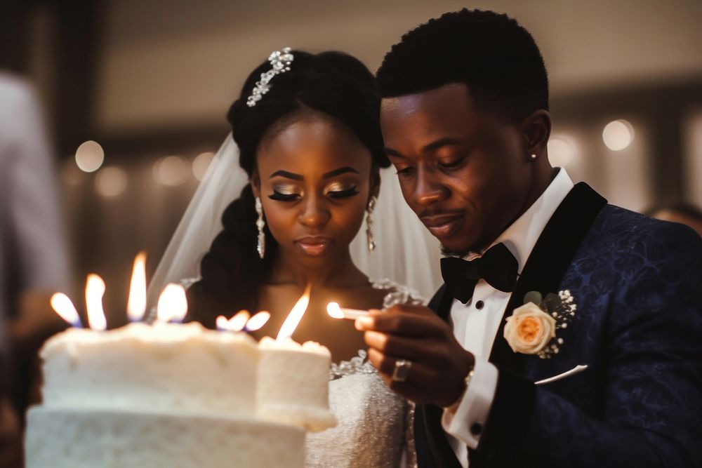 African wedding cake dessert. AI generated Image by rawpixel.