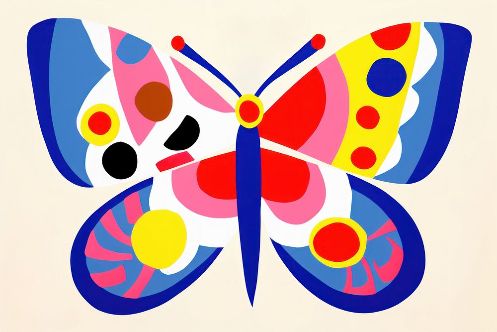 Butterfly pattern creativity graphics. AI generated Image by rawpixel.