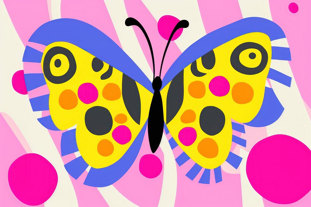 Butterfly pattern animal magnification. AI generated Image by rawpixel.